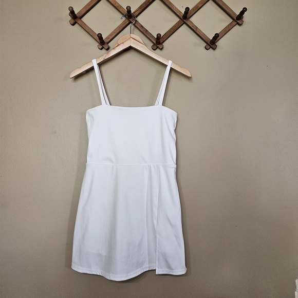 Aéropostale White Athleisure Mini Dress With Built In Shorts | Size S - Picture 1 of 5